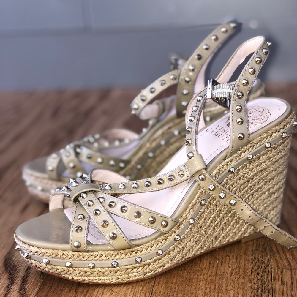 Vince Camuto Beige Wedges